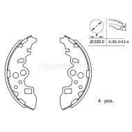 Колодки тормозные барабанные зад MAZDA TITAN 00-10/MITSUBISHI DELICA 99-04 SAT