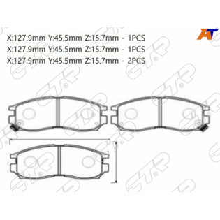 Колодки тормозные перед MITSUBISHI CHARIOT/RVR/SPACE WAGON CTR