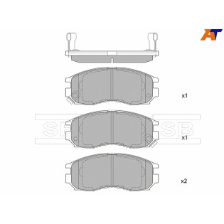 Колодки тормозные перед MITSUBISHI CHARIOT/RVR/SPACE WAGON SANGSIN BRAKE