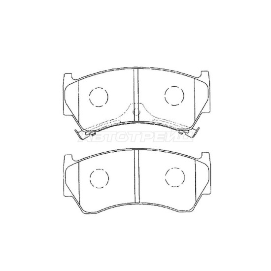 Колодки тормозные перед NISSAN CUBE Z10 AKEBONO