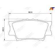 Колодки тормозные зад TOYOTA CAMRY 06-/RAV4 05- FERODO