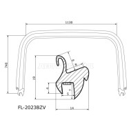 Молдинг лобового стекла HONDA CR-V 96-01 FLEXLINE