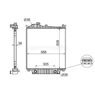 Радиатор FORD EXPLORER 07- SAT
