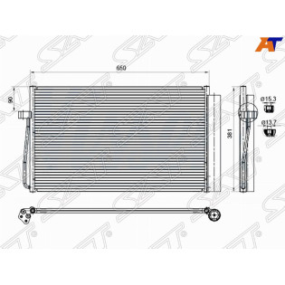 Радиатор кондиционера BMW 5-Series 03-10 / 6-Series 03-10 / 7-Series 01-08 SAT