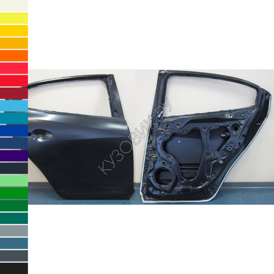 Задняя правая дверь в цвет кузова Mazda 3 BM (2013-) седан Задняя правая дверь в цвет кузова Mazda 3 BM (2013-) седан