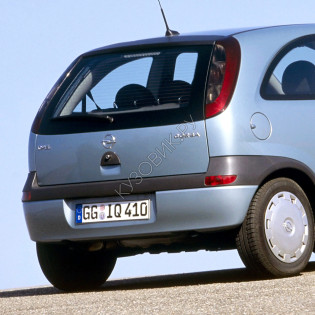 Задний бампер в цвет кузова Opel Corsa C (2000-2006)