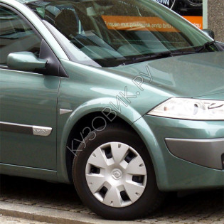 Крыло переднее правое в цвет кузова Renault Megane 2 (2002-2008) пластиковое
