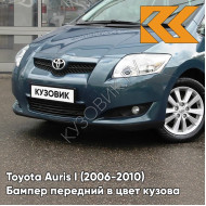 Бампер передний в цвет кузова Toyota Auris 1 (2006-2010) 8Q4 - DARK BLUE - Тёмно-синий